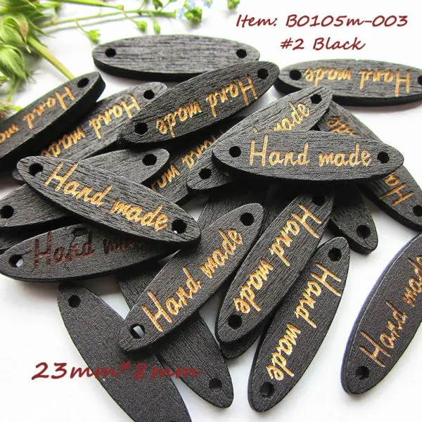 250 шт. белые/черные деревянные знаки конский глаз ручной работы пуговицы 23 мм * 8