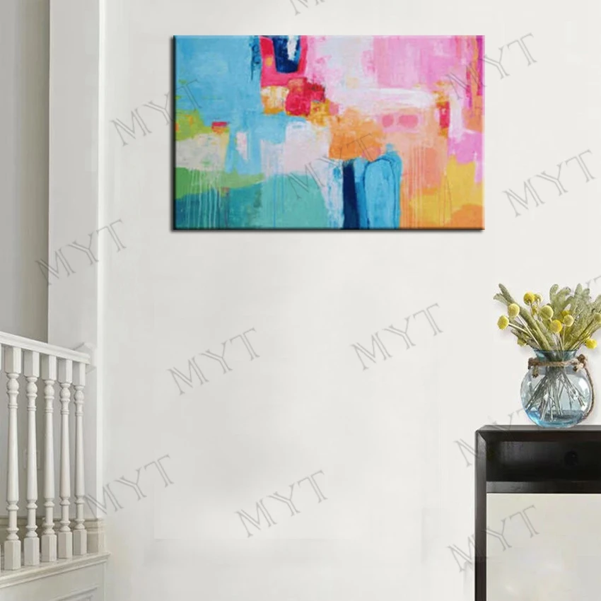 MYT мультфильм окрашенный большой размер раньше картина маслом современное