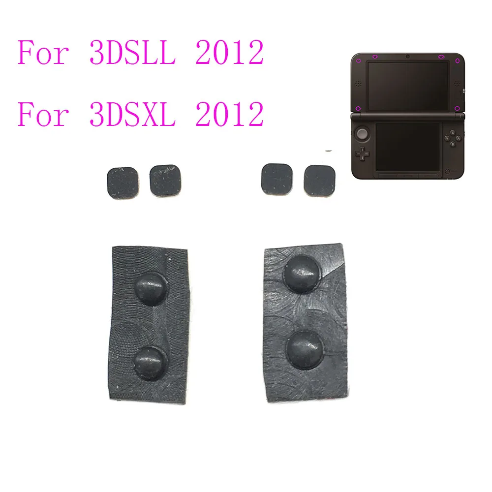 8 в 1 Черная передняя задняя винты Силиконовая накладка Крышка для 3DS XL LL консоль