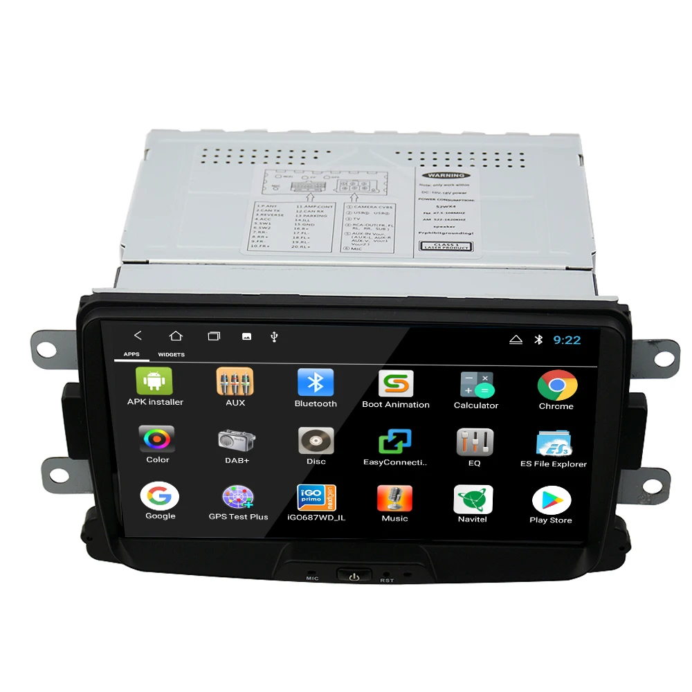 EKIY 8 &quotAndroid 1 автомобильный мультимедийный плеер GPS навигация для Lada Xray Renault Dacia Duster