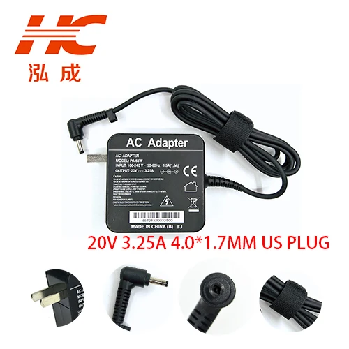 

US 20 V 3.25 A 4.0 *1.7mm 65 W ADLX65CDGE2A AC Adapter Charger for LENOVO YOGA 710 510 5A10K78753 01FR142 power supply