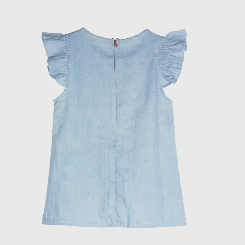New Denim Baby Girl Dress Pleated Sleeveless Cute Princess Children Clothing Girls Dresses Summer 2018 Casual Kids Clothes | Детская
