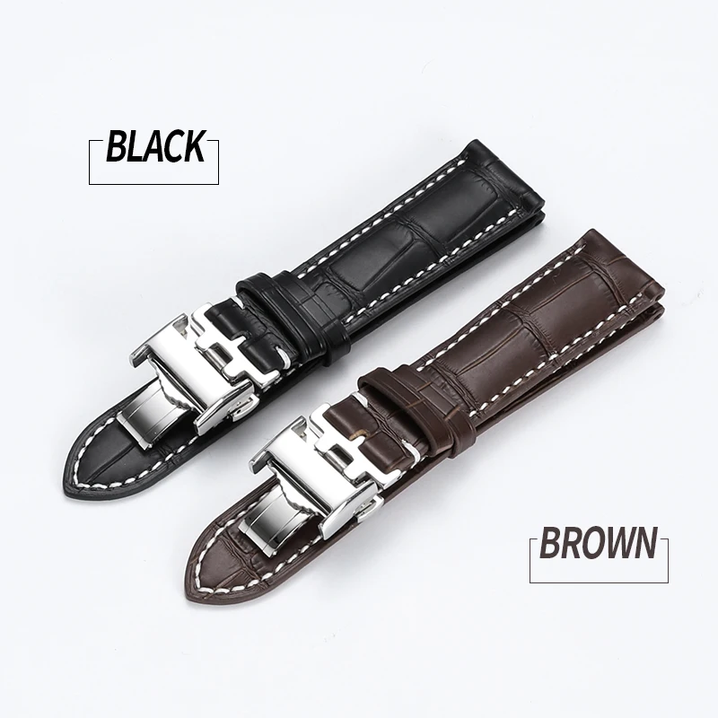 Longiness Master colección correas de reloj pulseras de cuero de vaca 19 20 21 мм