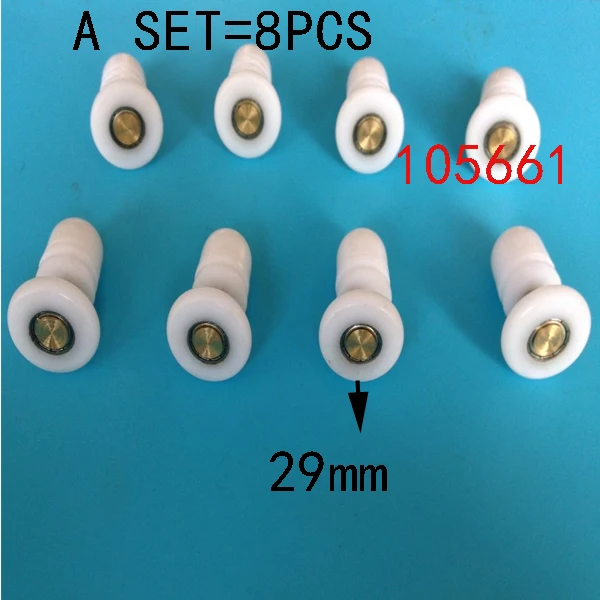 8x необъективные ролики для душевых дверей/бегуны/колеса/шкивы диаметром 29 мм|roller