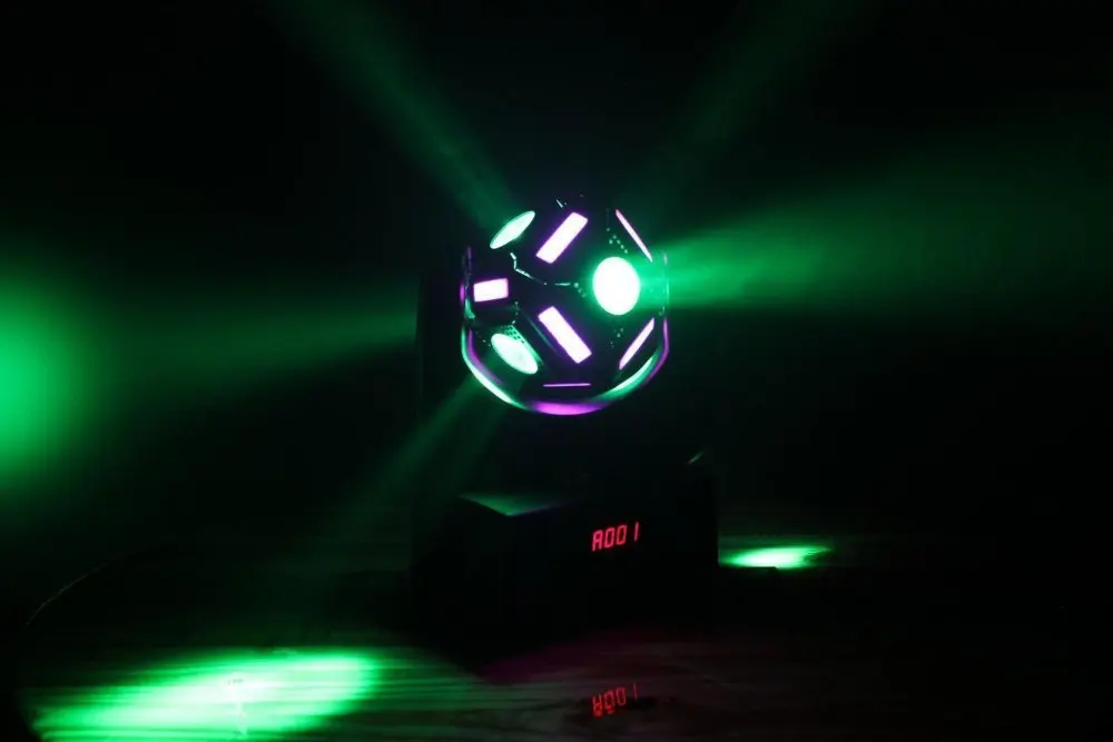 2 шт./лот Светодиодный кубик вращающийся подвижный головной свет 6x12 Вт DJ диско