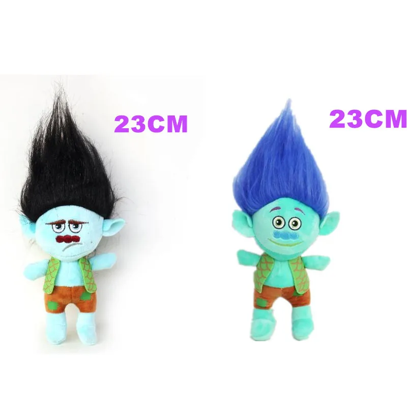 2 шт./компл. 23 см Poppy & Branch экшн фигурка Dreamworks Movie Trolls игрушка плюшевые фигурки