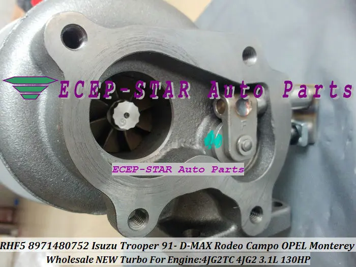 Турбокомпрессор RHF5 8971480752 для ISUZU Trooper D MAX Rodeo Campo OPEL Monterey 4JG2TC 4JB1TC 4JG2 TC 4JB1 T 3.1L