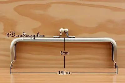 Металлическая рамка для кошелька клей на застежке зажим антибронзовый 7 дюймов X 2