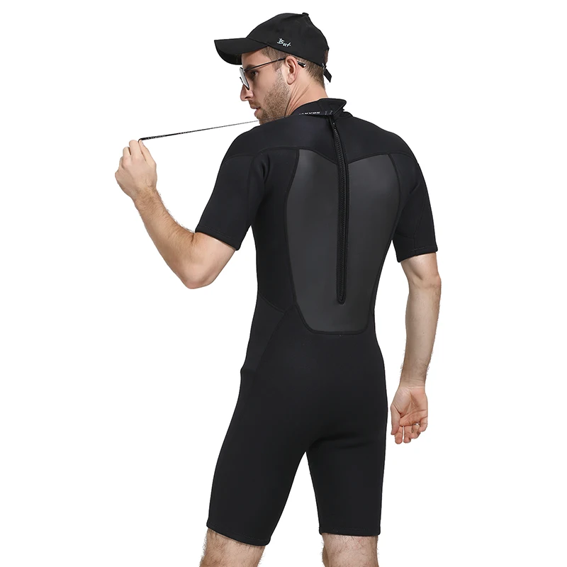 

SBART 2mm Neoprene Surf Wetsuit Men Swimming Diving Suit for Men Short Sleeve Wetsuits Spearfishing Keep Warm Wet Suit Diving N