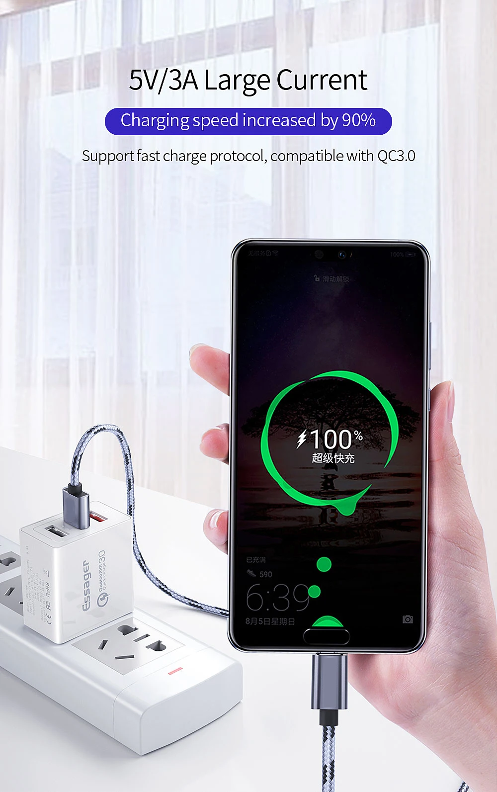 1 м 2 м Micro USB кабель для быстрой зарядки и зарядки для samsung Xiaomi Redmi Note 5 LG Android Microusb Кабели для мобильных телефонов