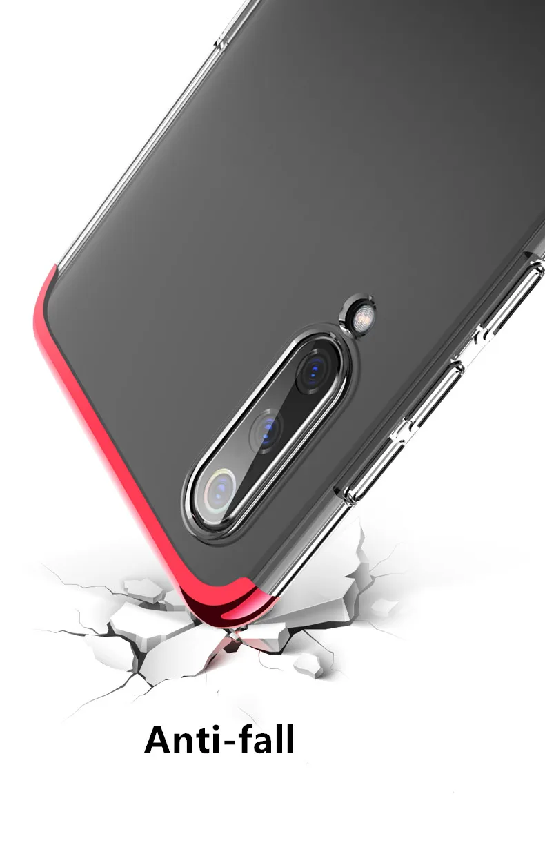 Case for xiaomi mi9 /mi 9 Nature pc full protective clear Transparent 3in1 back cover Protective |