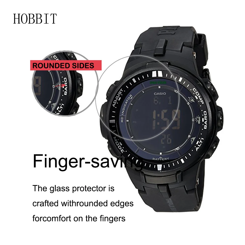 Для Casio PRW-3000-1A / 30002B SmartWatch 0 3 мм 2.5D 9H прозрачное Закаленное стекло Защитная пленка