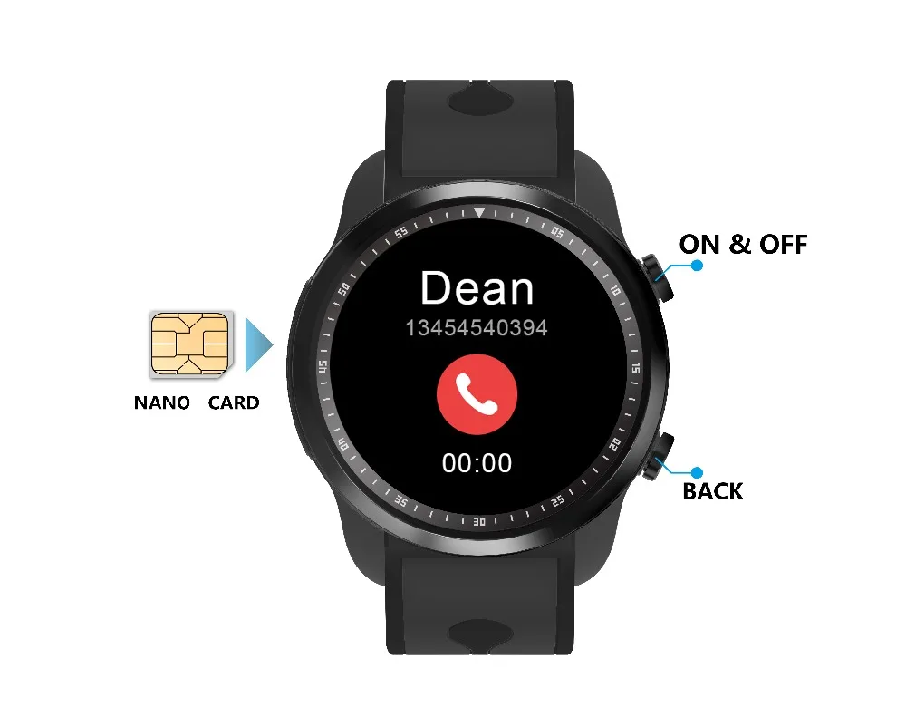 Новые Смарт-часы KC03 1,3 дюймов Android 6,0 МП камера MTK6737 4g gps wifi Bluetooth heartrate Шагомер Умные часы