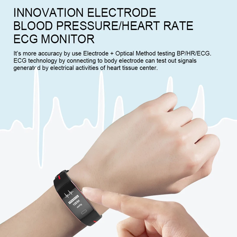Best Blood Pressure Smart Bracelet Heart Rate Tracker Sport Fitness Clock Bluetooth for iPhone Samsung Huawei Xiaomi PK Miband 3 |