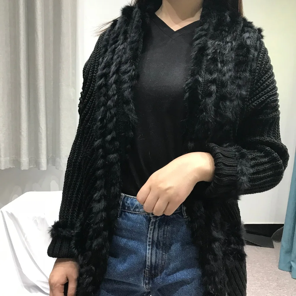 Шуба женская из кроличьего меха Осень-зима 2018 |