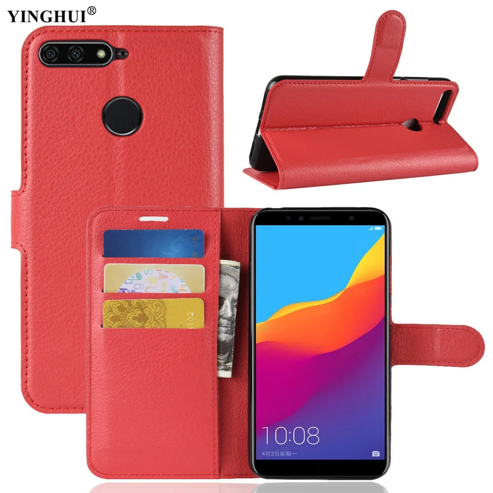 Luxury Case For Huawei Honor 7A PRO/Enjoy 8E Wallet Flip PU Leather Phone Cases Fundas Bag Silicone Cover 7APro/Enjoy8E | Мобильные