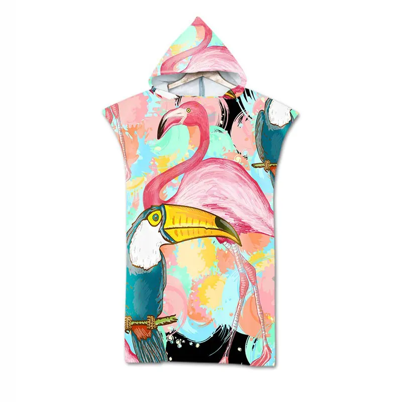 Попугай птица Тукан микрофибры ванны для душа или пляжа Полотенца Халат с