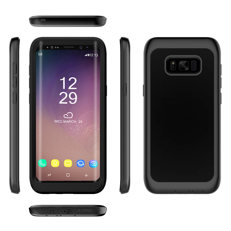 Бронированный чехол с полной защитой 360 для Samsung Galaxy S10 Fundas S8 S9 Plus Lite Note10 Прозрачный