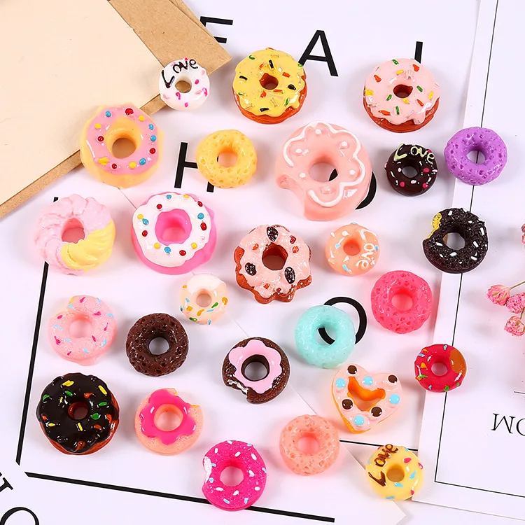 10PCS/set Dollhouse Miniature Mini Bakery Bread Donut Blyth Doll Food Play Kitchen Toys images - 6