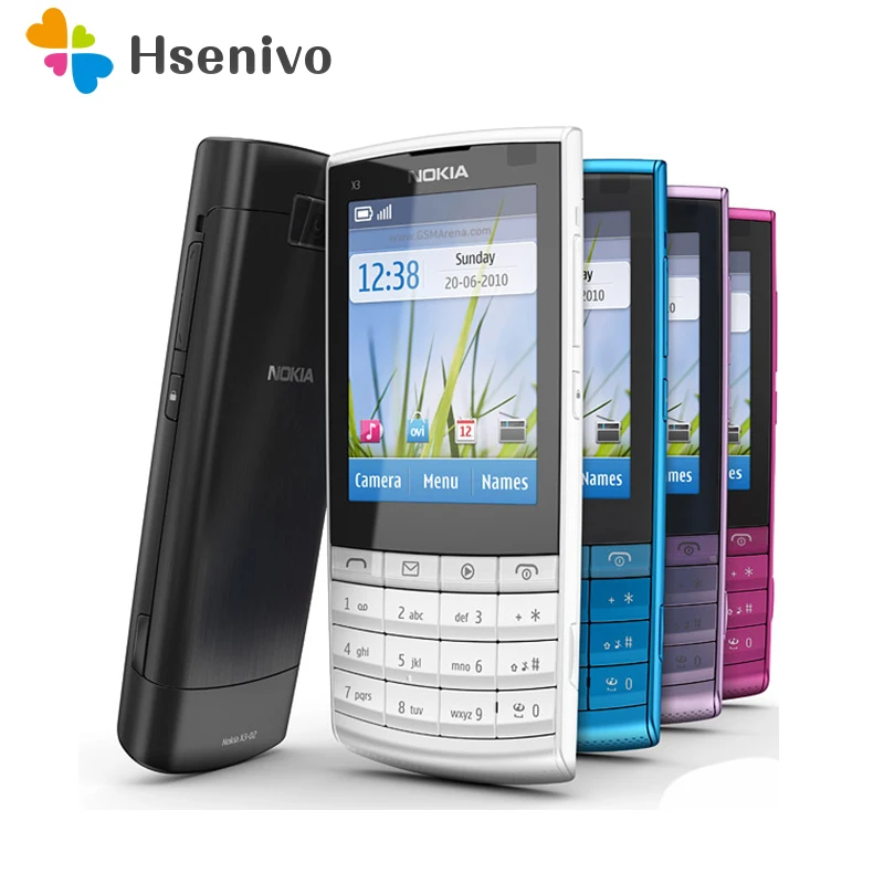 Nokia X3 02 отремонтированы в Мои желания оригинальный 3G мобильный телефон 5.0MP с