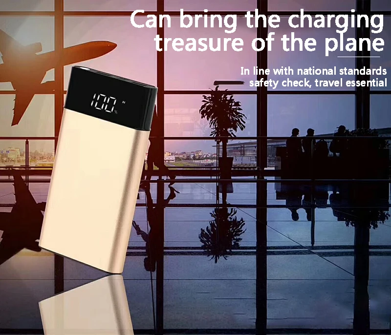 New Fashion 8000MAh with LCD Digital Power Bank Charging Treasure Large Capacity Portable Mobile External Battery Pack | Мобильные