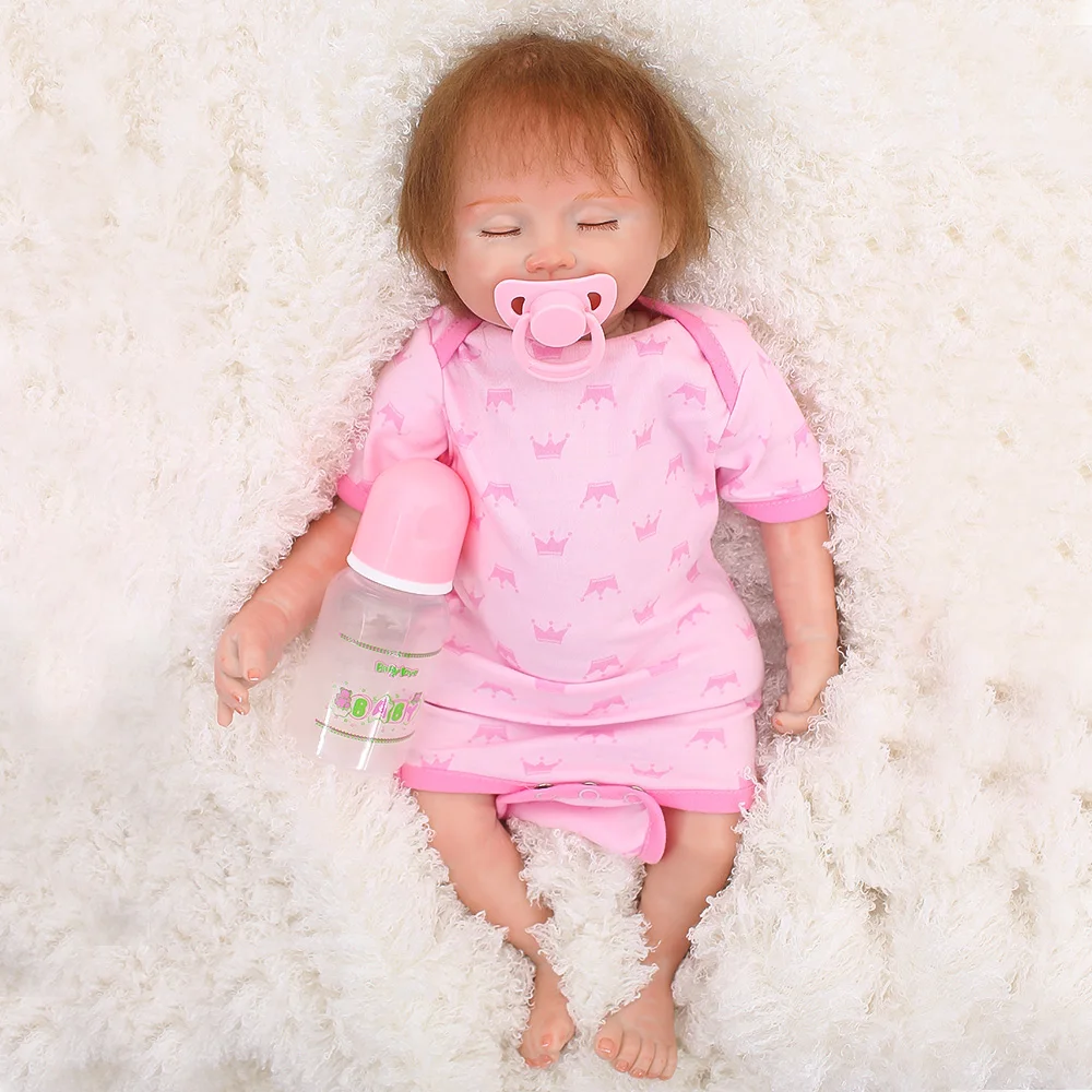 Реалистичные мягкие куклы Reborn игрушки в подарок 20 &quot50 см силиконовые baby dolls reborn