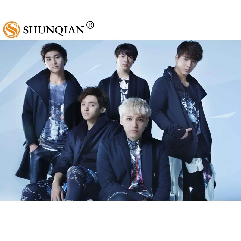 Новое поступление KPOP FTIsland Пользовательские печати шелковой атласной тканевый