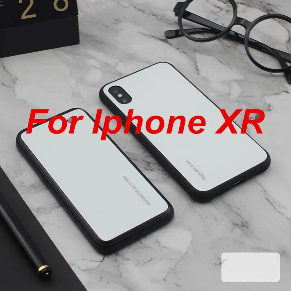 5000 мАч для Iphone X XS XR XS Max батарея зарядное устройство чехол для телефона Smart беспроводной зарядки чехол для портативного зарядного устройства - Цвет: AS Picture