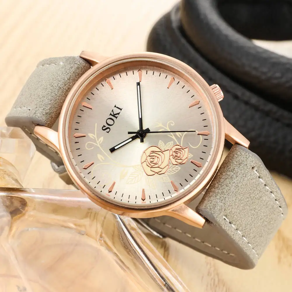 Женские наручные часы высокого качества женские montre femme Geneva Кварцевые reloj mujer
