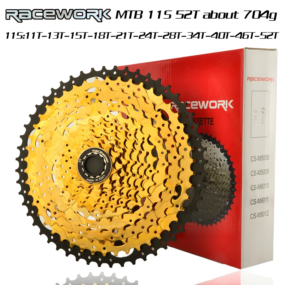 RACEWORK MTB дорожный 11s 12s Geschwindigkeit 42t46t50t Freilauf Breite Verhaltnis горный велосипед Fahrrad Schwungrad