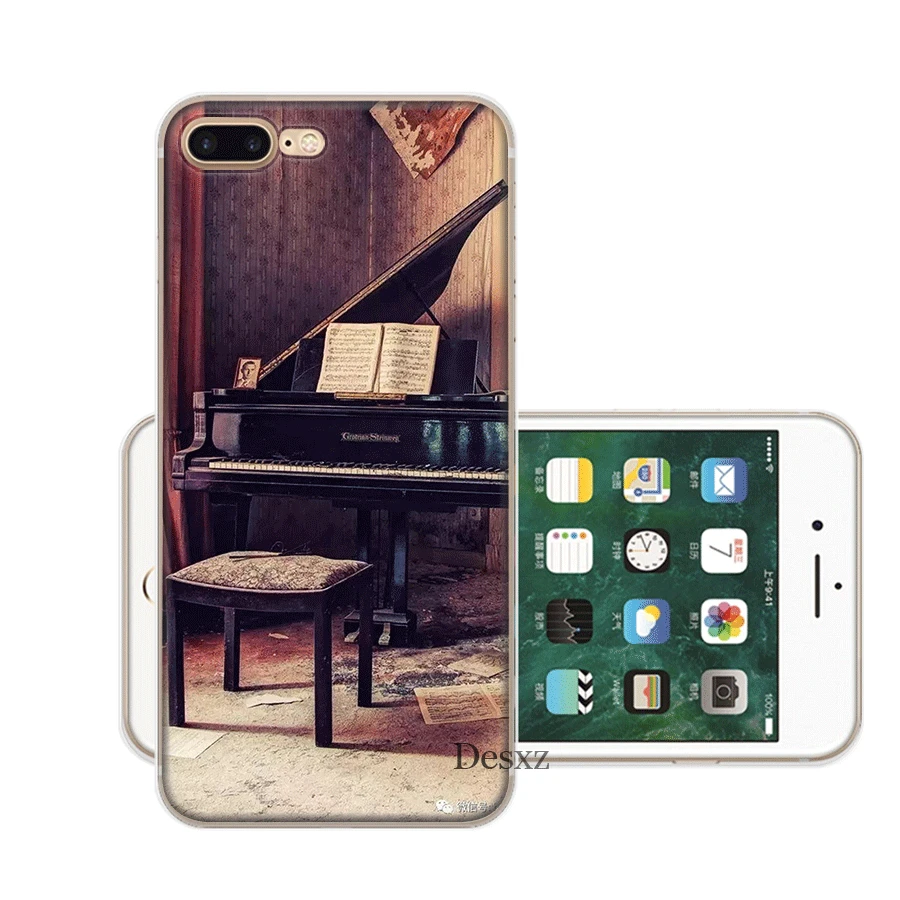 Чехол Gerleek Piano Keys для iPhone 6 6S 5 5S SE XR X XS MAX 8 7 Plus | Мобильные телефоны и аксессуары
