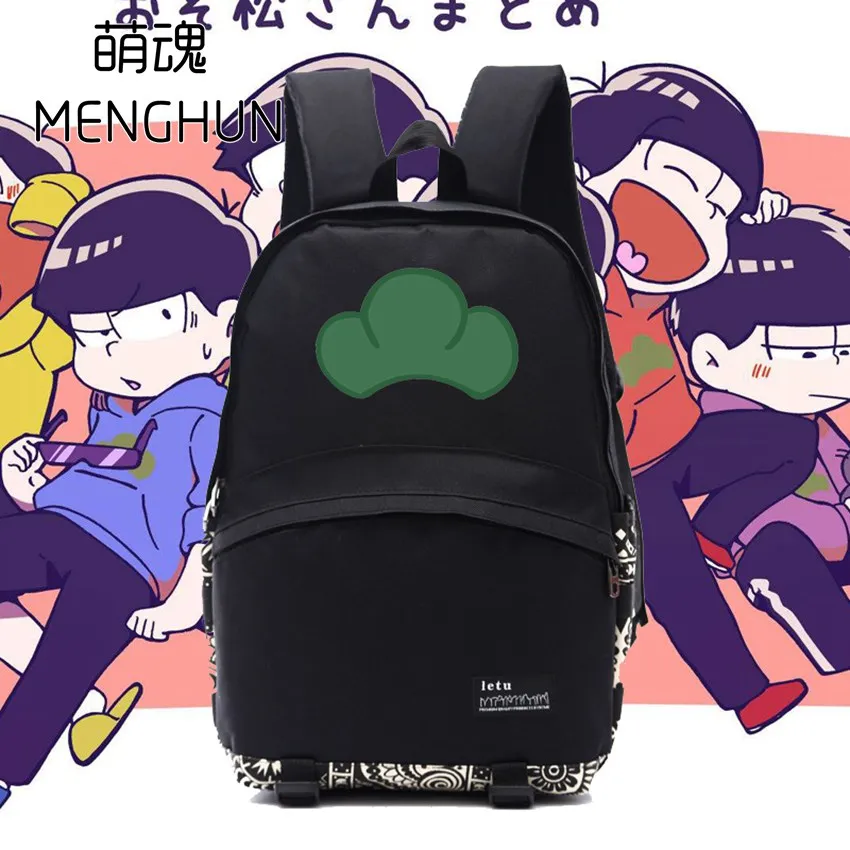 

Рюкзак Love new аниме Osomatsu, рюкзак san, черный, вместительный, нейлоновый, рюкзак OSOMATSU, подарочные школьные сумки с аниме, NB201
