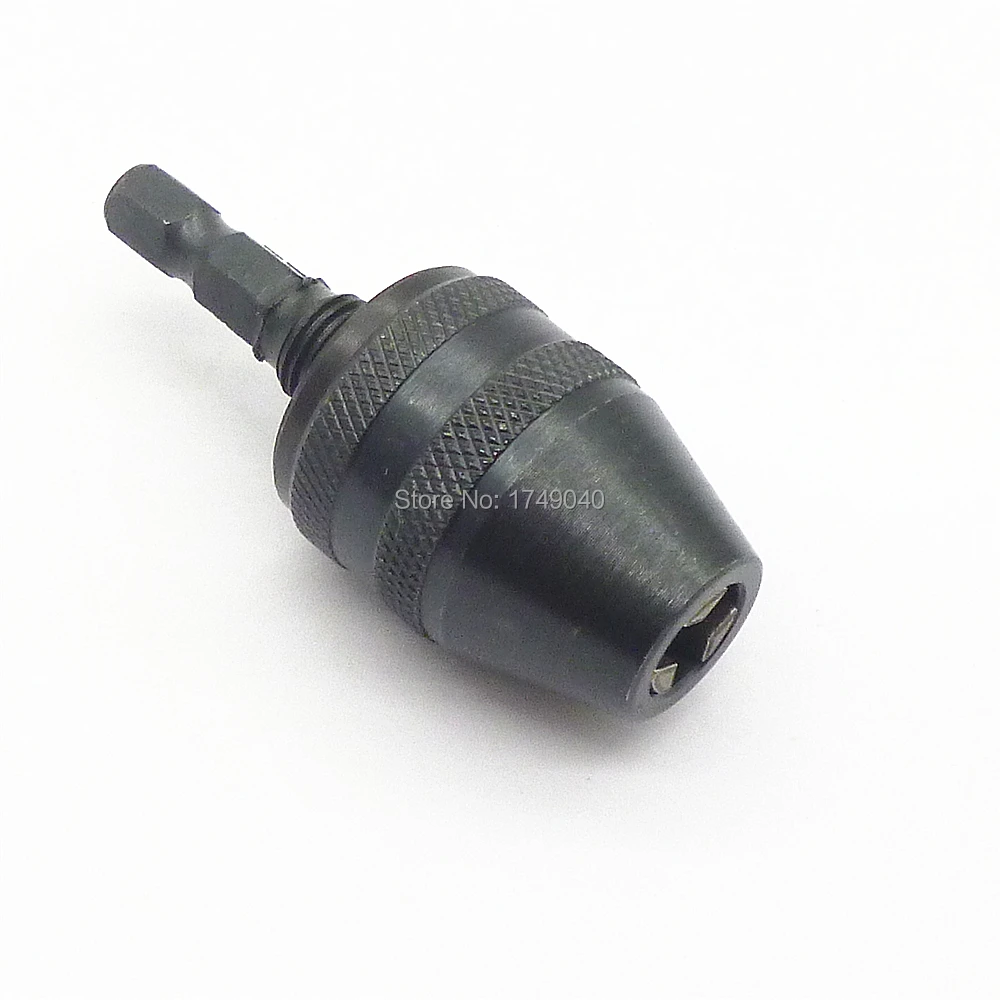 Keyless Drill Bit Chuck Quick Change Adapter Converter 1/4&quot Inch Hex Shank Clamping Range 0.5mm to 8mm Electric Tool | Инструменты