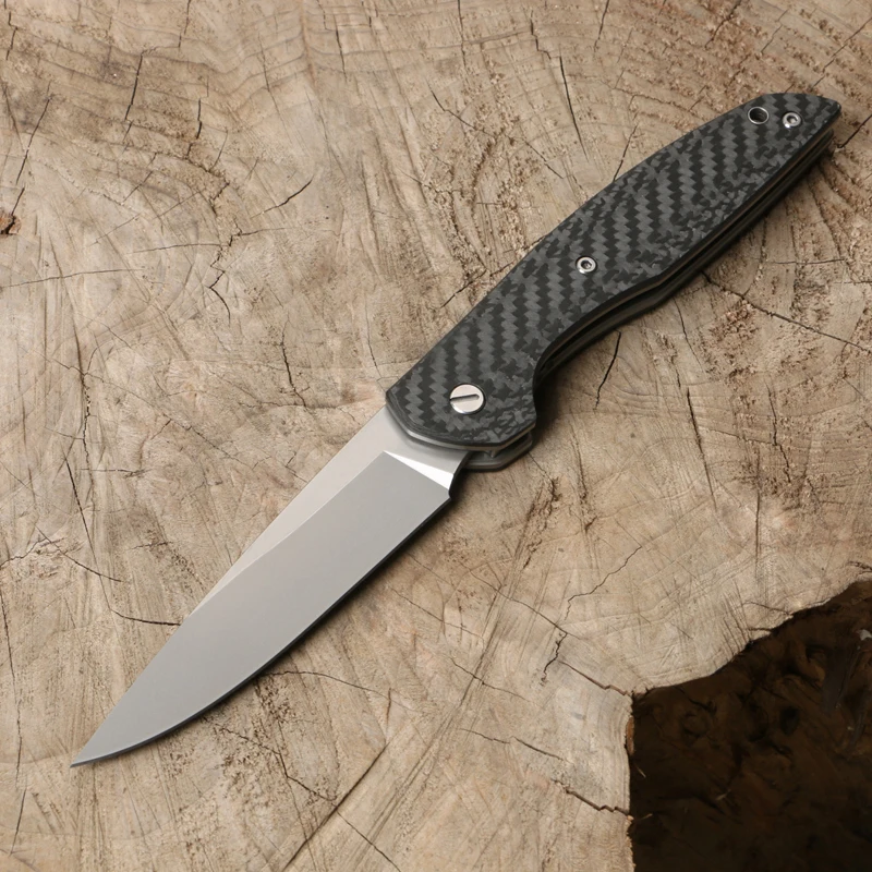 Green Thorn 110b оси m390 CF titanium + углеродного волокна обработки маленький складной нож