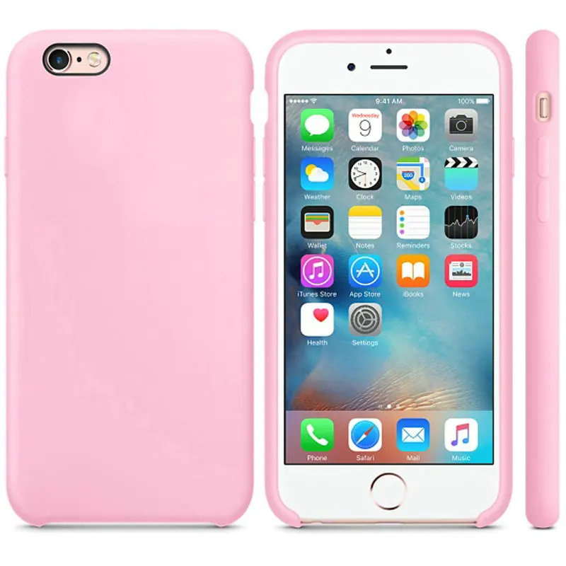 Оригинальный силиконовый чехол для iPhone 11 X XR XS Max Pro чистый цвет 7 8 Plus 6S 6 5 5S SE |