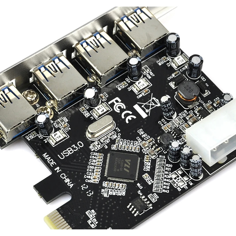 Промо акция! Быстрый USB 3 0 PCI E PCIE 4 Порта Express Expansion Card Adapter|3.0 pci|usb 3.0 pcipci e usb |