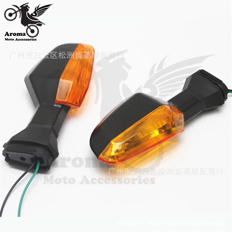 Желто серые прозрачные линзы для мотоциклов Kawasaki ninja 300 Z1000|flasher turn signal|flasher lightflasher