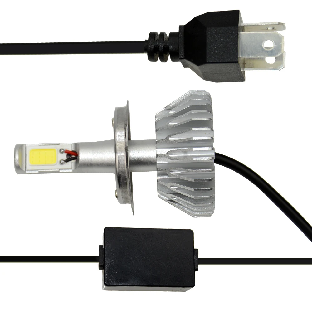 OkeyTech 2 шт. 12 В 24 Автомобильная фара лампа H4/HB2/9003 Hi Lo COB LED 40 Вт 2000LM 6000K белый Авто
