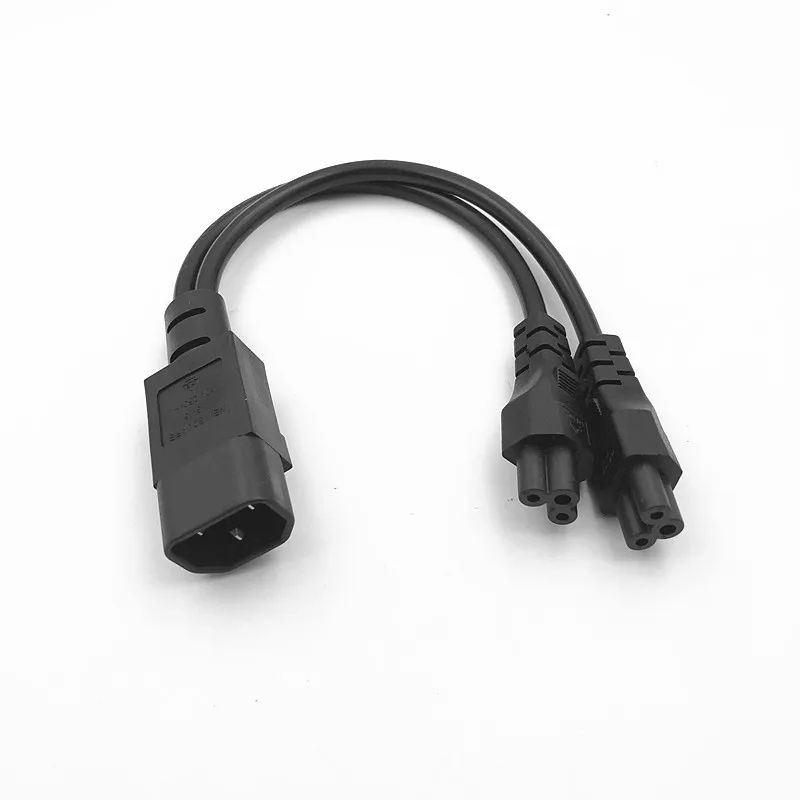 Разветвитель питания Y типа Переходный кабель один штекер IEC 320 C14 на двойной