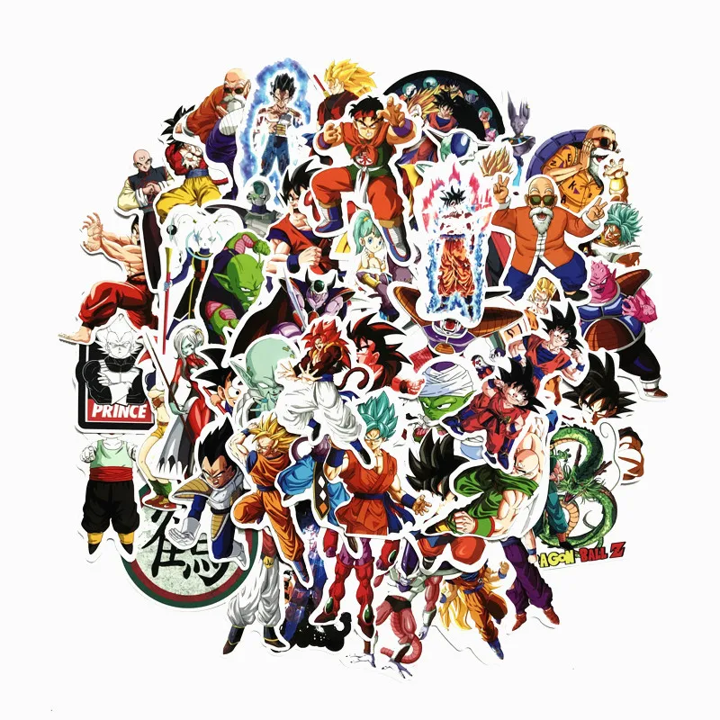100 шт./компл. мультфильм японского аниме Dragon Ball наклейки Norepeat для Pad чехол телефона