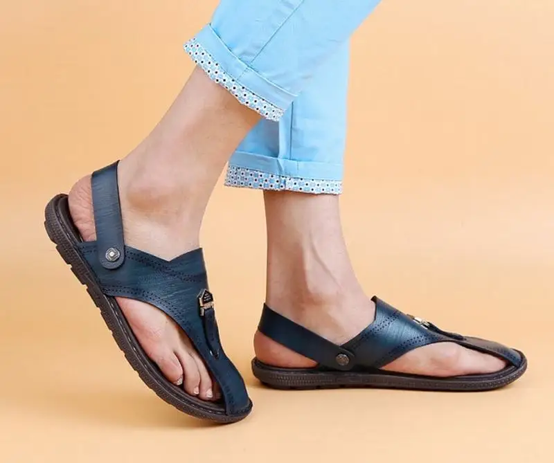 Мода Вьетнамки Мужчины Сандалии Летние тапочки Обувь Для Повседневная Прогулки