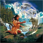 Алмазная 5d картина GRKDPKJ, полноформатная вышивка квадратными стразами, картина для вышивки крестиком, украшение для гостиной, Монгольская женщина