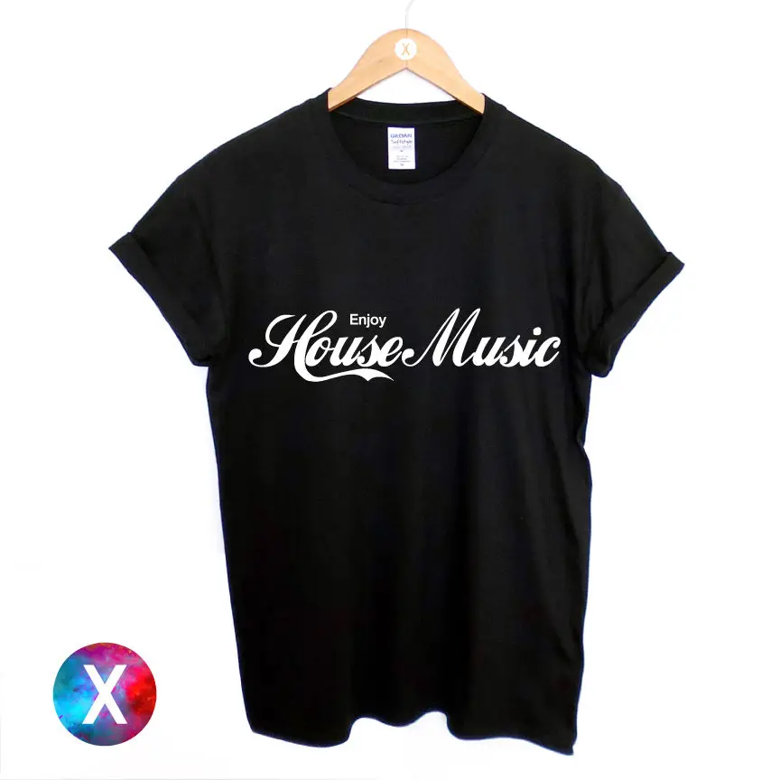 Мужская футболка с принтом забавного дома и музыки танцевальная Ибица для