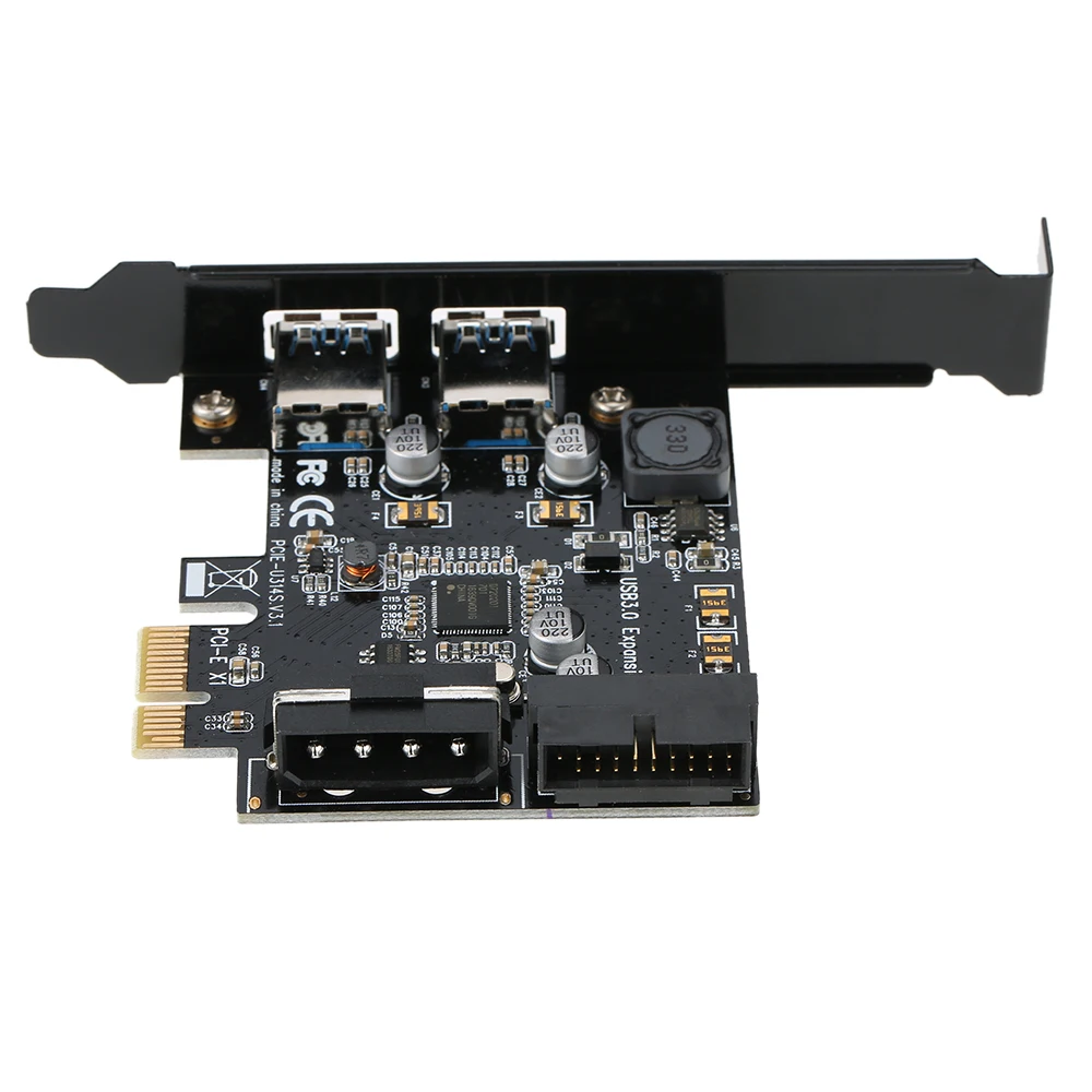 STW PCI E к USB 3 0 2 портовая экспресс карта Mini концентратор контроллер адаптер с