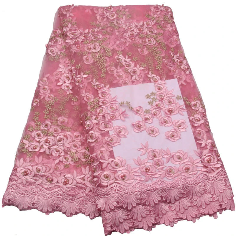 Высокое качество любимый из бус африканская французская сетка кружева тюль с