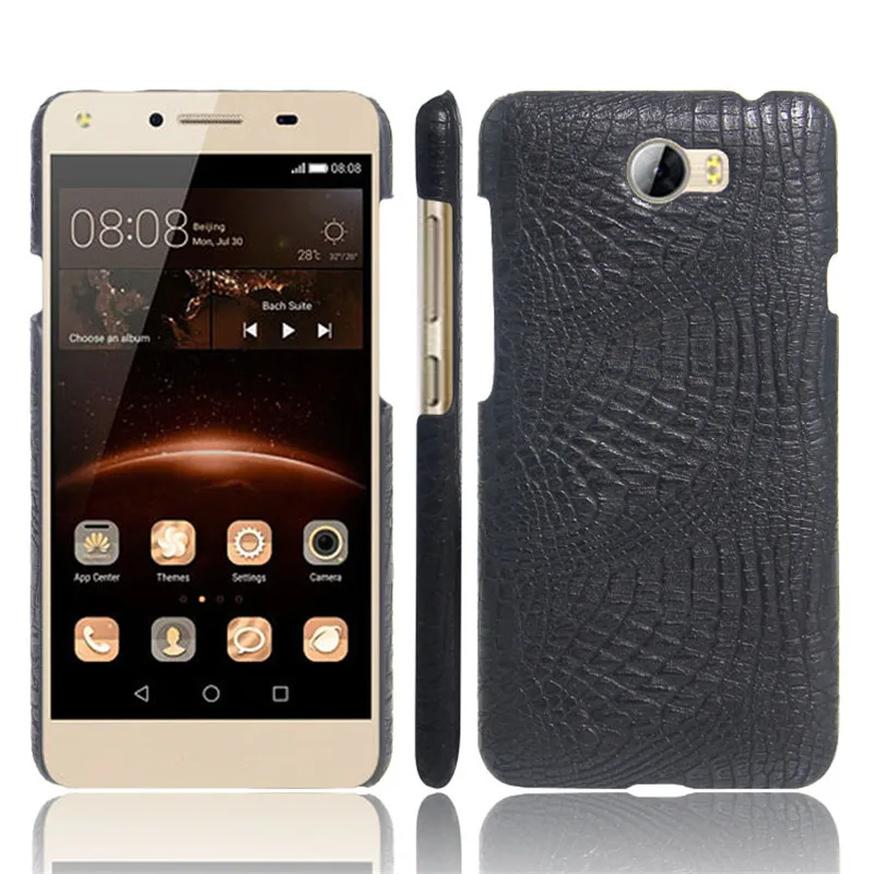 

For Huawei Y5 2 / Huawei Y5 II Case Luxury Crocodile Skin Protective Back Cover For Huawei Y5II 5.0 Inch Phone Bag Case Coques