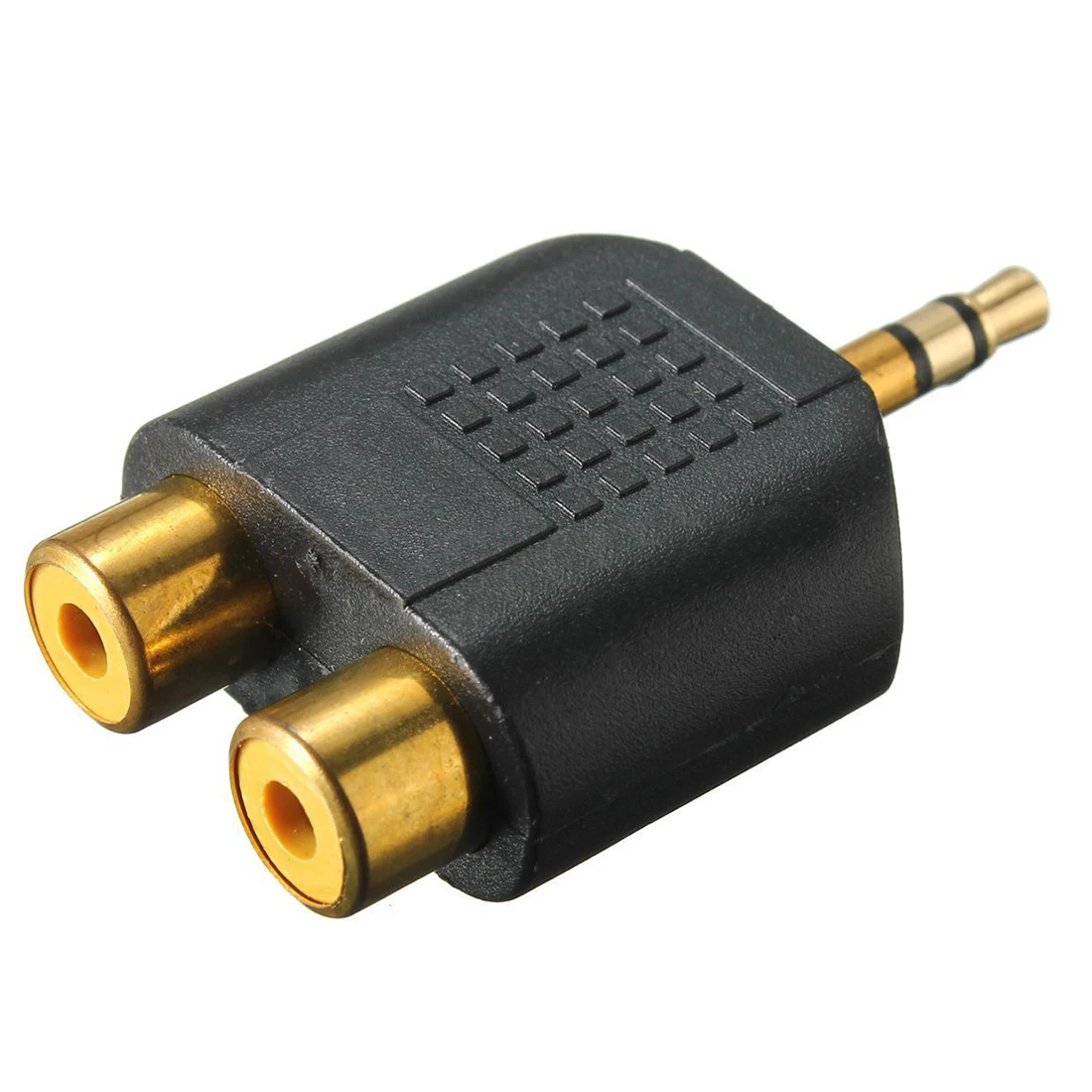 Новый адаптер 1/8 &quot3 5 мм Jack на 2 RCA Y Splitter Stereo Male 2x Female Gold Mini|jack to rca|splitter stereo3.5mm jack |