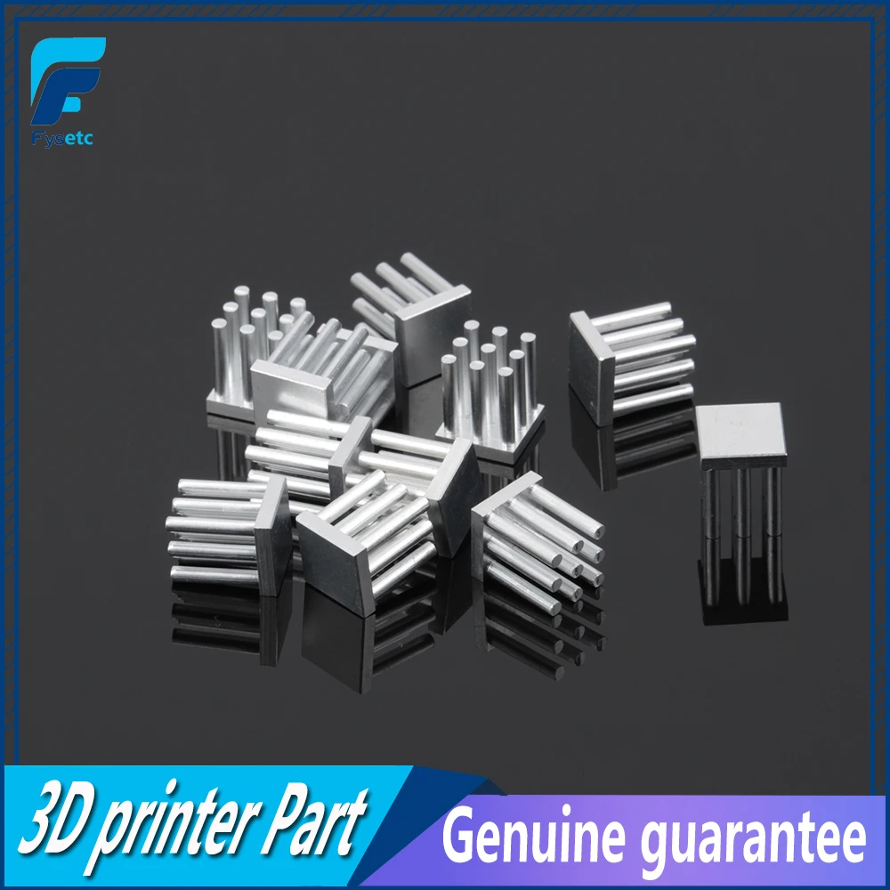 5pcs 3D Printer Parts Cooling Block Heatsink 10*10*12.5mm Square ICK S Radiator Heat sinks for TMC2100 /TMC2208 /TMC2130 | Компьютеры и