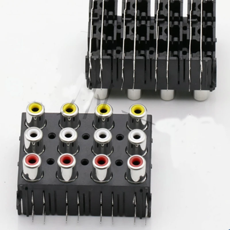 1pcs AV12-8.4-16 AV socket audio interface of 12-bit base welded RCA lotus | Обустройство дома