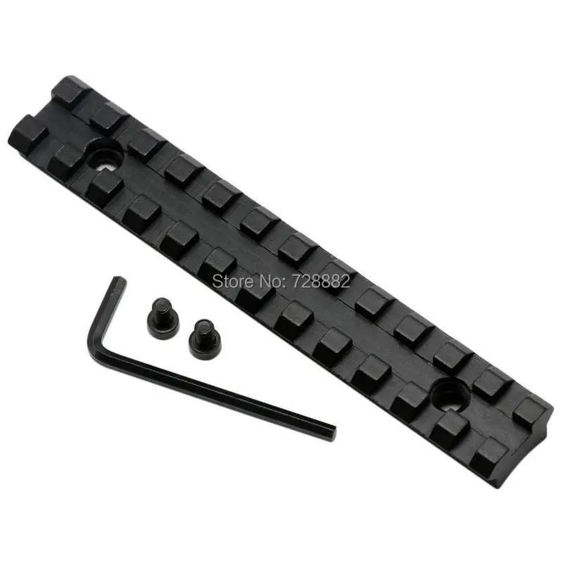 

High Quality Hunting Sight 125mm 5" Inch Long Picatinny Weaver 20mm Scope Rail Mount Base Adapter 12 Slots For Hunting Airsoft